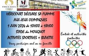Héricourt déclare sa flamme aux jeux olympiques 