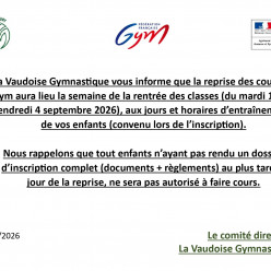 Rentrée gym 2026